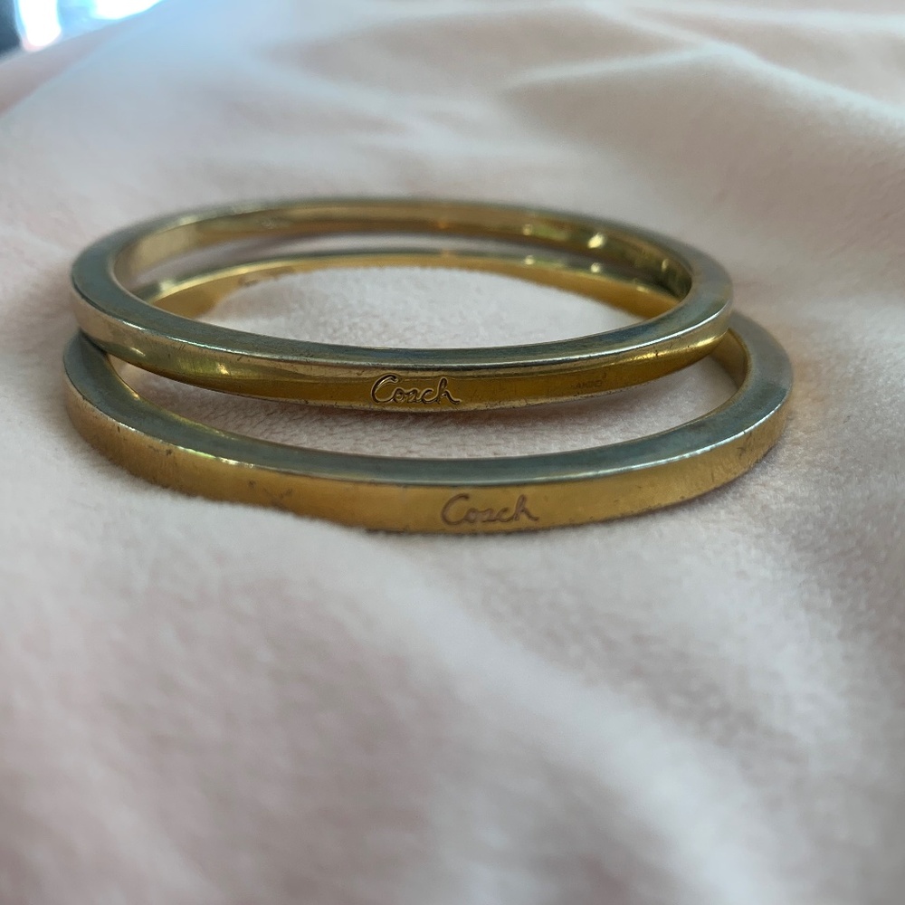 2 Coach Bangle Bracelets - image 1